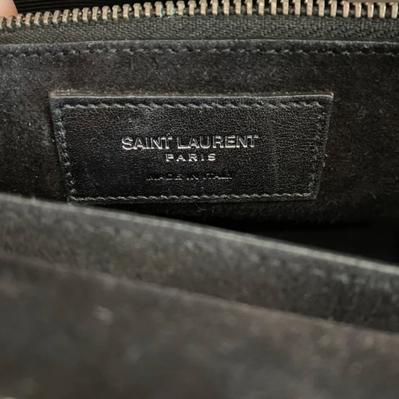 Authentic Saint Laurent Black Fringe Rive Gauche Cabas - Picture 12 of 14